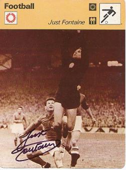 Just Fontaine † 2023   Frankreich WM 1958  Fußball Autogrammkarte  original signiert 