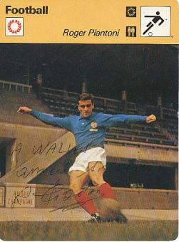Roger Piantoni † 2018  Frankreich WM 1958  Fußball Autogrammkarte  original signiert 