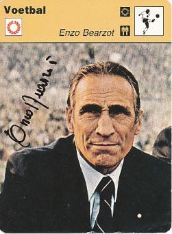 Enzo Bearzot † 2010 Italien Weltmeister WM 1982  Fußball Autogrammkarte  original signiert 