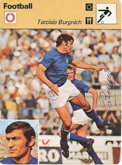 Tarcisio Burgnich † 2021 Italien WM 1970  Fußball Autogrammkarte  original signiert 