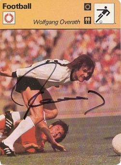 Wolfgang Overath   DFB Weltmeister WM 1974  Fußball Autogrammkarte  original signiert 