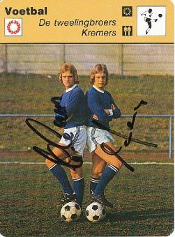 Erwin & Helmut Kremers Schalke 04 & DFB Weltmeister WM 1974  Fußball Autogrammkarte  original signiert 
