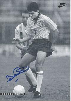 Bebeto   Brasilien Weltmeister WM 1994  Fußball Autogrammkarte original signiert 