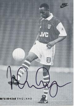 Ian Wright   FC Arsenal London  Fußball Autogrammkarte original signiert 