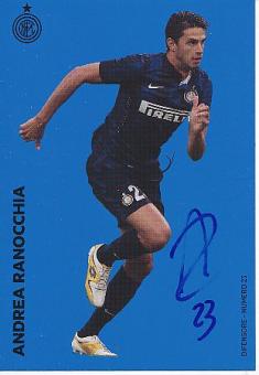Andrea Ranocchia   Inter Mailand   Fußball Autogrammkarte original signiert 