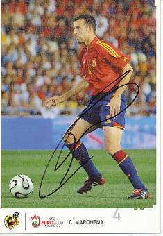Carlos Marchena  Spanien  Weltmeister WM 2010  Fußball Autogrammkarte original signiert 