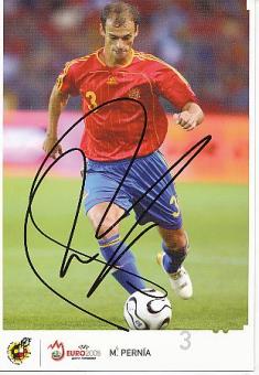 Mariano Pernia  Spanien   Fußball Autogrammkarte original signiert 