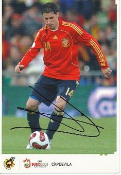 Joan Capdevila  Spanien  Weltmeister WM 2010  Fußball Autogrammkarte original signiert 