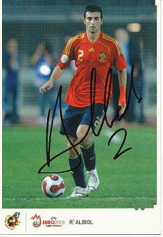 Raul Albiol    Spanien  Weltmeister WM 2010  Fußball Autogrammkarte original signiert 