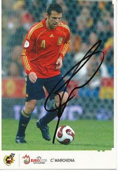 Carlos Marchena    Spanien  Weltmeister WM 2010  Fußball Autogrammkarte original signiert 