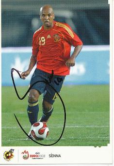 Marcos Senna  Spanien  Europameister EM 2008  Fußball Autogrammkarte original signiert 