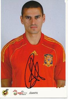 Juanito  Spanien Europameister EM 2008  Fußball Autogrammkarte original signiert 