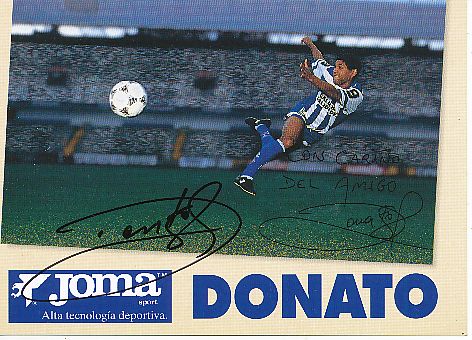 Donato   Deportivo de La Coruna  Fußball Autogrammkarte original signiert 