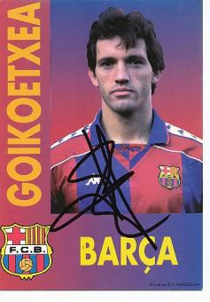 Jon Andoni Goikoetxea  FC Barcelona  Fußball Autogrammkarte original signiert 