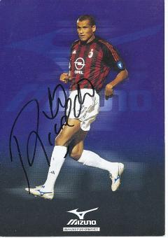 Rivaldo   AC Mailand  & Brasilien  Weltmeister WM 2002  Fußball Autogrammkarte  original signiert 