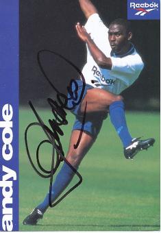 Andy Cole  England  Fußball Autogrammkarte original signiert 