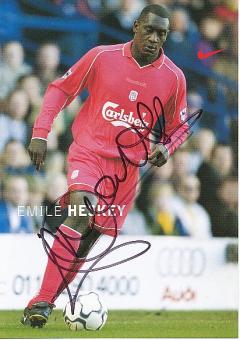 Emile Heskey  FC Liverpool  Fußball Autogrammkarte original signiert 