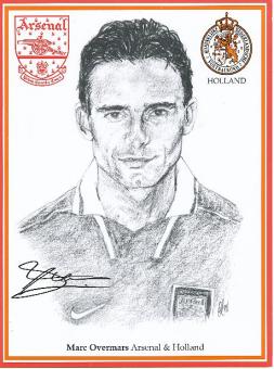 Marc Overmars   FC Arsenal London  Fußball Autogrammkarte original signiert 