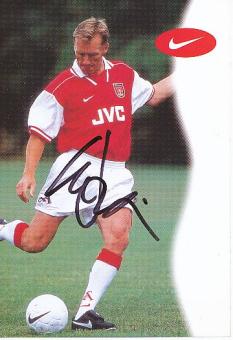 Lee Dixon   FC Arsenal London  Fußball Autogrammkarte original signiert 
