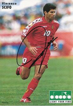 Vincenzo Scifo  Belgien   Fußball Autogrammkarte original signiert 