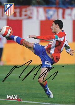 Maxi Rodriguez   Atletico Madrid  Fußball Autogrammkarte original signiert 
