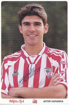 Aitor Karanka   Athletic Bilbao   Fußball Autogrammkarte original signiert 