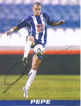 Pepe  FC Porto   Fußball Autogrammkarte original signiert 