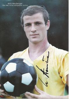 Willi Neuberger   BVB &  DFB  Fußball Autogrammkarte  original signiert 