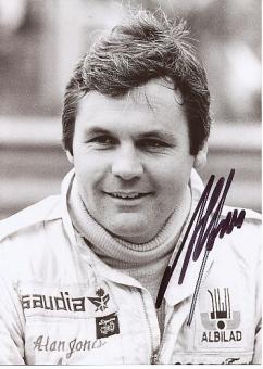Alan Jones  Australien  Weltmeister  Formel 1  Auto Motorsport  Autogramm Foto original signiert 