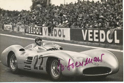Hans Herrmann   Mercedes  Formel 1  Auto Motorsport  Autogramm Foto original signiert 