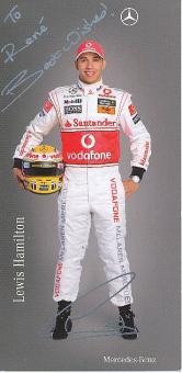 Lewis Hamilton  Mercedes Weltmeister  Formel 1  Auto Motorsport  Autogrammkarte  original signiert 