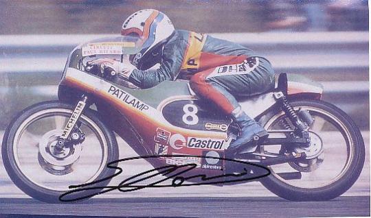 Eugenio Lazzarini Italien   Motorrad Sport Autogramm Foto original signiert 