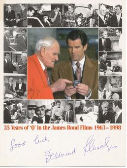Desmond Llewelyn † 1999 James Bond  Film & TV Autogrammkarte original signiert 