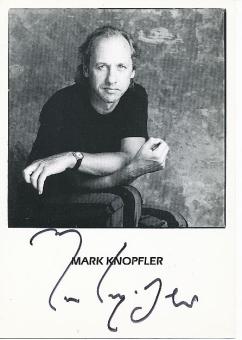 Mark Knopfler   Dire Straits  Musik  Autogrammkarte original signiert 
