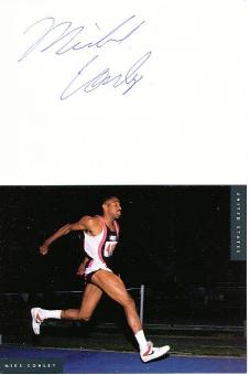 Mike Conley  USA  Leichtathletik  Autogrammkarte original signiert 