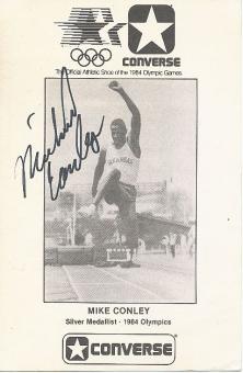 Mike Conley   USA   Leichtathletik Autogrammkarte original signiert 