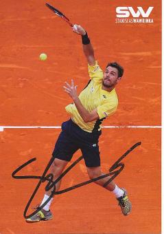 Stan Wawrinka   Schweiz   Tennis  Autogrammkarte  original signiert 