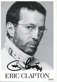 Eric Clapton   Musik  Autogrammkarte original signiert 