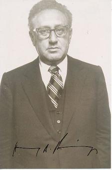 Henry A.Kissinger USA  Politik Foto  original signiert 