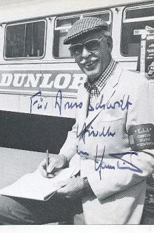 Huschke von Hanstein † 1996   Auto Motorsport  Autogrammkarte  original signiert 