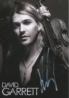 David Garrett   Musik  Autogrammkarte original signiert 