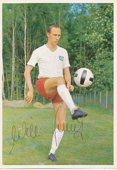 Willi Schulz DFB & Hamburger SV  Rimet Cup  Bergmann Fußball 10 x 15 cm Autogrammkarte original signiert 