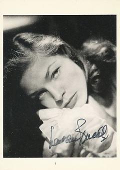 Lauren Bacall † 2014  Film & TV Autogrammkarte original signiert 
