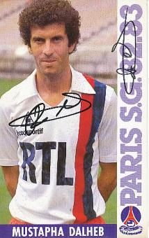 Mustapha Dalheb  PSG Paris Saint Germain  Fußball Autogrammkarte original signiert 