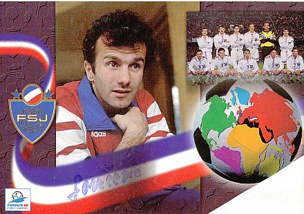 Dejan Savicevic  Jugoslawien  Fußball Autogrammkarte original signiert 