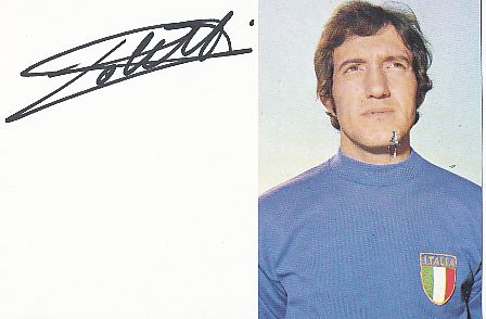 Fabrizio Poletti  Italien WM 1970  Fußball Autogramm Karte original signiert 