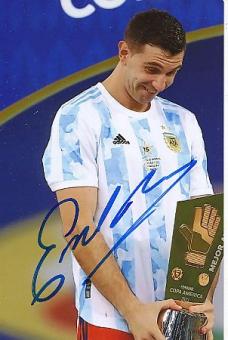 Emiliano Martínez  Argentinien Weltmeister WM 2022  Fußball  Autogramm Foto  original signiert 