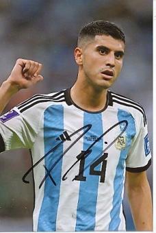Exequiel Palacios  Argentinien Weltmeister WM 2022  Fußball  Autogramm Foto  original signiert 
