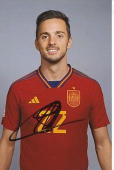Pablo Sarabia  Spanien  Fußball  Autogramm Foto  original signiert 