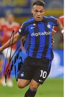 Lautaro Martinez  Inter Mailand  Fußball  Autogramm Foto  original signiert 